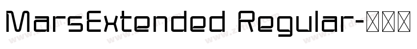 MarsExtended Regular字体转换